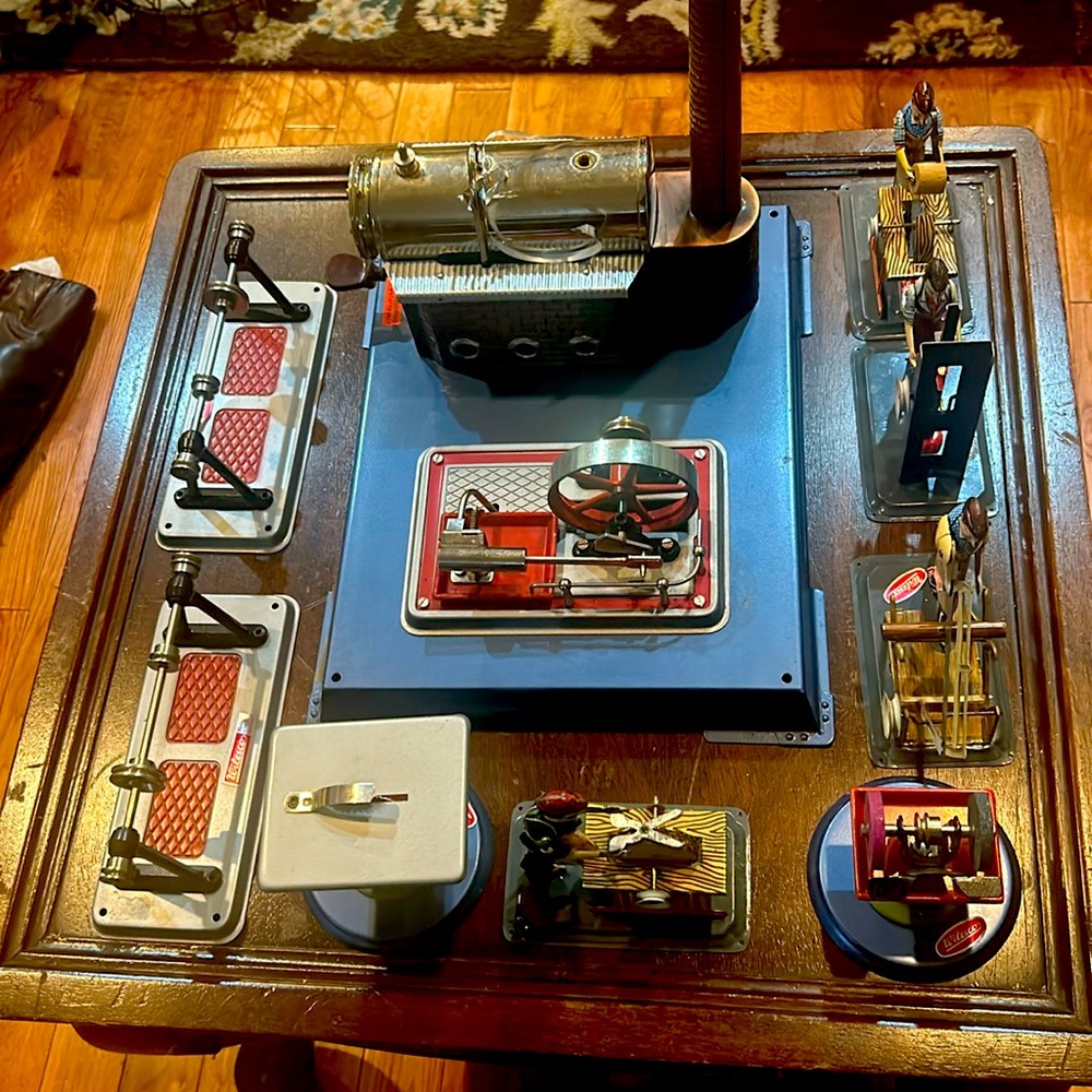 Wilesco vintage steam, engine and accessories